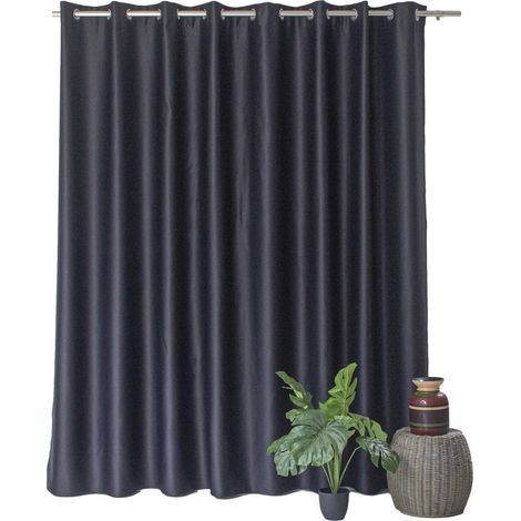 Rideau occultant OBSKUR 300 x 240 cm coloris NOIR (1/2)