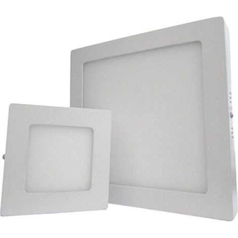 Plafoniera Faretto Led Da Soffitto Muro Parete Quadrata 6W Bianco Caldo 120x120mm