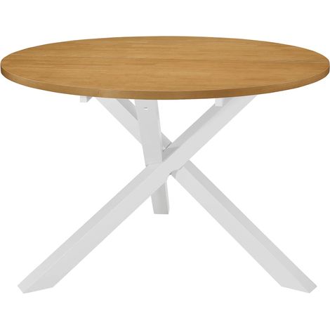 Table de salle à manger,Design Scandinave,Table à manger Blanc 120 x 75 cm MDF HH51302 (1/4)