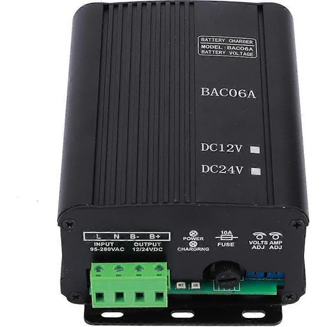 Chargeur de batterie/générateur BAC06A pour groupe électrogène diesel, alimentation de charge flottante 24 V (1/4)