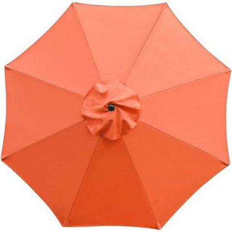 Toile de remplacement parasol - - 9 pieds (8 baleines) - Polyester - Amovible & lavable - Universelle (bois/acier/alu) (1/3)