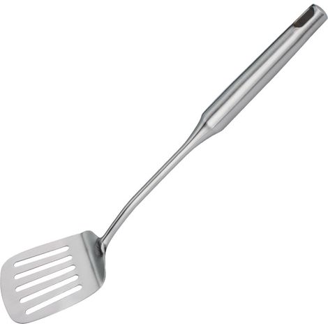 Vtizikl Spatule à fentes en acier inoxydable, ustensile de cuisine pour la cuisine avec manche creux, argent/14,9 pouces (1/4)