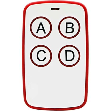 Telecomando universale per cancelli, telecomando wireless universale per porte da garage, telecomando universale per cancelli compatibile con codice rolling code a 433 MHz con 4 pulsanti per porte da 