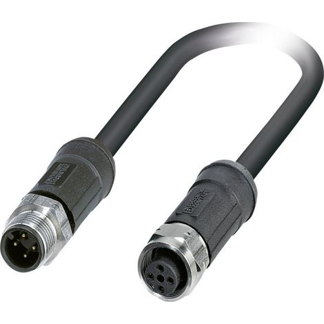 Phoenix Contact 1454189 Sensor-/Aktor-Steckverbinder, konfektioniert M12 Stecker, gerade, Buchse, ge (1/2)