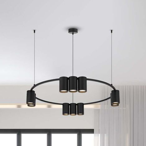 [GEBRAUCHT] B-Ware Hängeleuchte Pendelleuchte Genesis Aluminium Schwarz Lampe Leuchte 60 Cm (1/2)