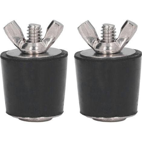 Bouchon Hivernage Piscine,25 mm Bouchon Caoutchouc avec éCrou Papillon in Acier Inoxydable pour Tuyauterie de Piscine Hiver Entretien des Raccords（2 Pièces） (1/5)