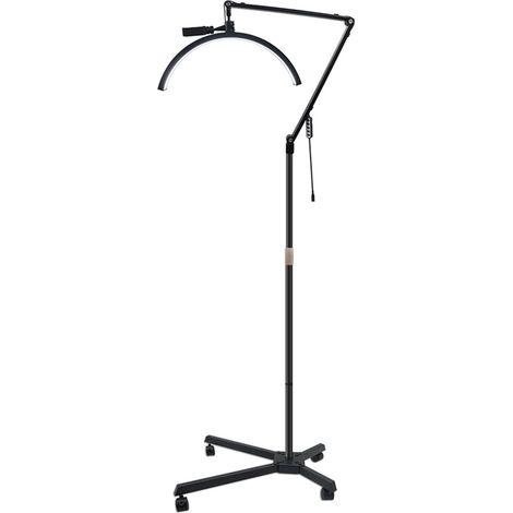Lampe LED sur pied HD-M50X 36W, lumière réglable 3000K-5600K, trépied télescopique avec roulettes, pince téléphone, télécommande, 220V (1/5)