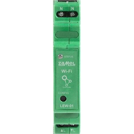 Zamel, Energiemonitor LEW-01 - 16A - Wi-Fi - Einphasig - Datenanalyse - DIN-Schienenmontage