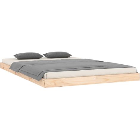Bed Frame without Mattress 120x200 cm Solid Wood Pine vidaXL (1/4)