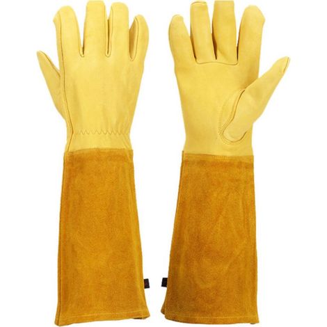Gants Jardinage Femme/ Homme Gants De Jardinage Cuir - Cadeau Jardinage Outillage Gants Anti Coupure Gants Rosiers Epineux Outils Jardinage Long Gant Jardinage Femme Gants De Travail Homme Gant (1/4)