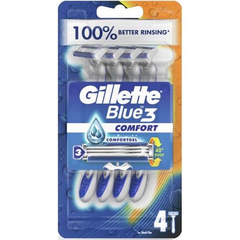 Gillette Blue3 Comfort Einwegrasierer Herren 4er