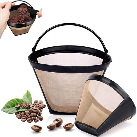 2 Kaffeefilter Tropftrichter Wiederverwendbar Gleichmäßige und stabile Filtration Einfache Installation Hohe Effizienz Universelles Zubehör für K (1/5)