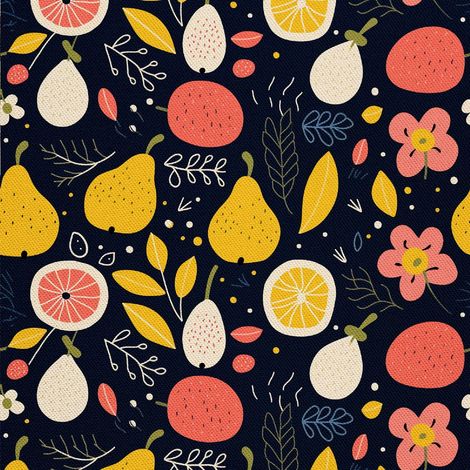 Tela decorativa para exteriores Oxford - Motivo frutal  DX6556 (1/5)