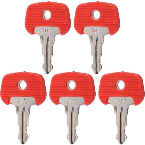 5 clés de contact de rechange pour chariots élévateurs électriques et engins de chantier compatibles avec (1/4)