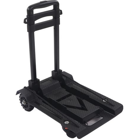 4-rädriger, faltbarer Trolley, Tragkraft 88 lb (40 kg), faltbarer Handwagen für Gepäck auf Reisen (1/5)