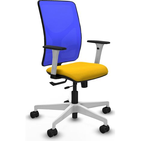 Chaise de bureau piqueras y crespo Motilla blanc support lombaire (1/2)