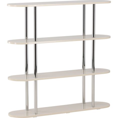 Étagère Design 4 Niveaux "Zino" 120cm Blanc (1/5)