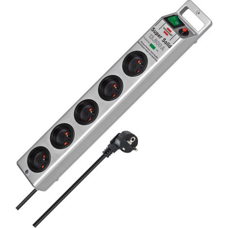 Brennenstuhl 1153344315 Spannungsbegrenzer Silber 5 Steckdosen AC 230 V 2,5 m (1/5)