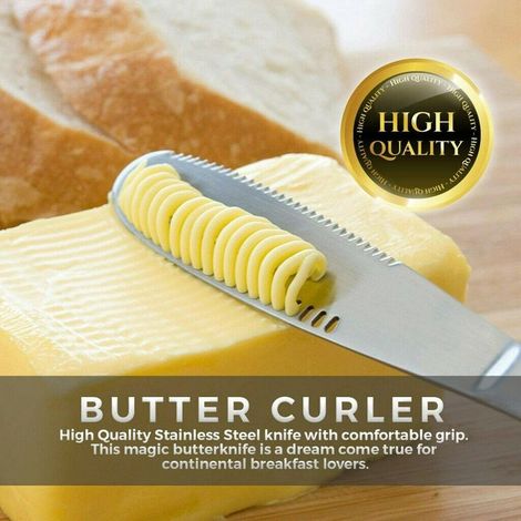 Butterschneider, Sahneschneider, Streichmesser, Brot- und Marmeladenmesser, Küchenutensilien, Besteck aus Edelstahl (1/5)