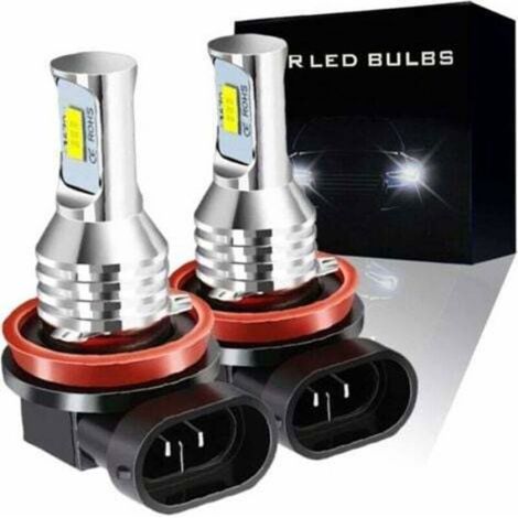 Ampoules LED Antibrouillard H11 H8 H9 H16 JP - 6000K - 4000 Lm - IP67 - Plug & Play - Lot de 2 (1/4)