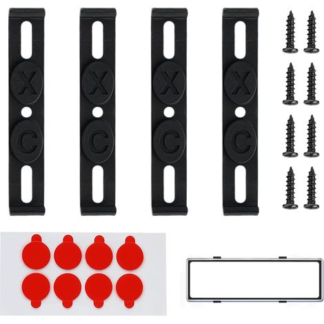 4 Support Plaque Lmmatriculation,Support Plaque Immatriculation Voiture,Cache Plaque Immatriculation,Plaque Immatriculation Voiture,Universels sans Cadre pour Voiture,Plaque D'immatriculation (1/5)