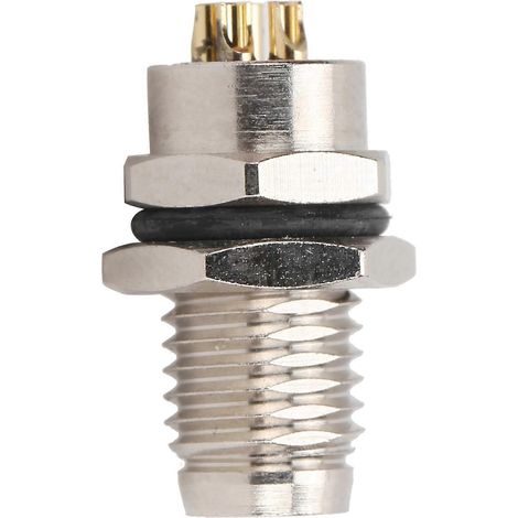 Douille à aiguille M8FP4, connecteur M8 à 4 broches, IP67, joint en résine époxy monté à l'arrière