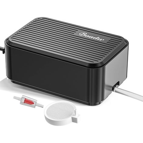 Bulleur Aquarium Nano Silent Mini Pompe à air pour Aquarium jusqu'à 100L avec Un Pierre à Bulles Ultra-silencieuse 33 DB 2,3 W (1/5)