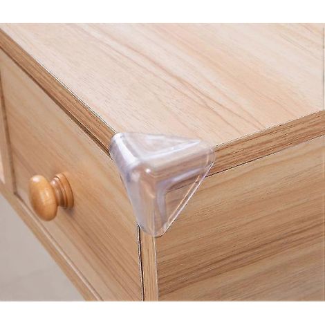 Eckenschutz-Eckenschutz, 12 Stück, transparent, für Möbel und Tische, zum Schutz von Kinder- und Babyecken-Triangle transparent