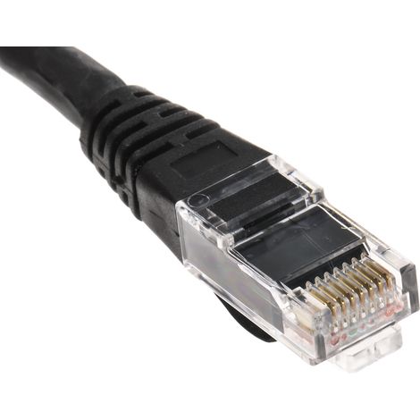 Câble cat 6 Avec connecteur / , U/UTP, gaine LSZH Noir, 10m ( Prix pour 1 )