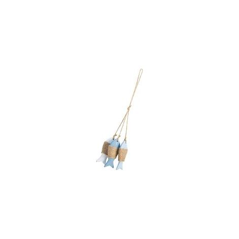 Pendentif poisson en bois, décoration maritime, couleur 01 –