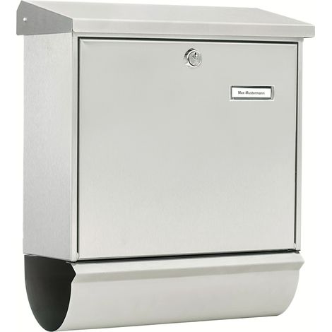 Burg-Wächter Postkasten rostfrei Comfort-Set Briefkasten mit Zeitungsfach Edelstahl (1/5)