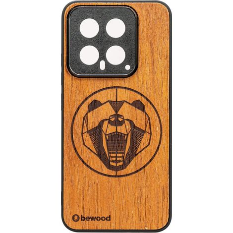 Custodia in legno Bewood per Xiaomi 14 BEAR MERBAU (1/2)