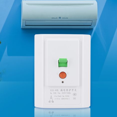 Interrupteur différentiel 32A 230V pour climatisation - Protection contre fuites - Accessoire de climatiseur (1/5)