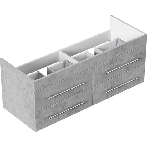 Unterschrank für Villeroy und Boch Venticello 130 cm Doppel B SoftClose beton (1/5)