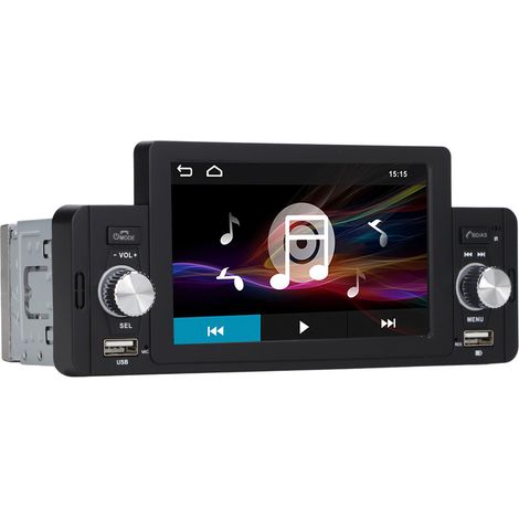 5-Zoll-HD-Multifunktions-MP5-Player im Single-DIN-Format mit Bluetooth und Mobiltelefonverbindung, 12–14,4 V, SWM160 (1/5)
