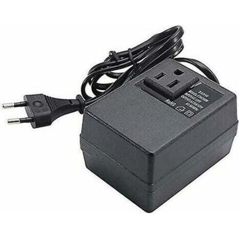 220V auf 110V Transformator, 200W, mit europäischem Stecker, für reduzierte Spannung.