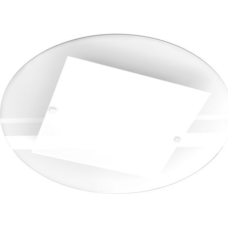 Plafoniera Contemporanea Round Metallo Bianco Vetro 4 Luci E27 D.75Cm (1/5)