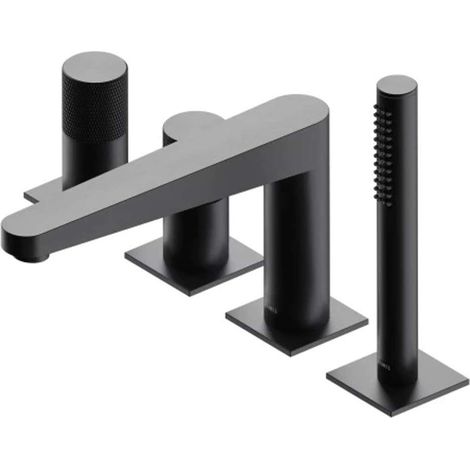 OMNIRES Contour - Wannenrandarmatur, 4-Loch-Montage, anthrazit gebürstet CT8032AT (1/2)
