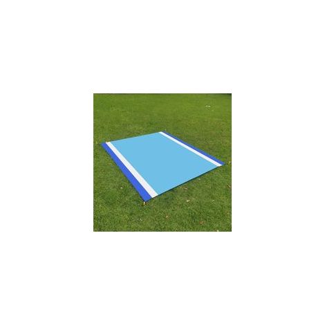 Telo da spiaggia (210 x 200 cm), leggero, impermeabile e resistente alla sabbia, per 4-7 adulti, ideale per la spiaggia, i picnic, i viaggi e il campeggio. - Crezuo