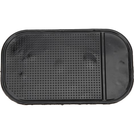 Tapis de tableau de bord antidérapant en silicone, support de fixation universel pour téléphone portable, étui de CD et pièces de monnaie. (1/5)