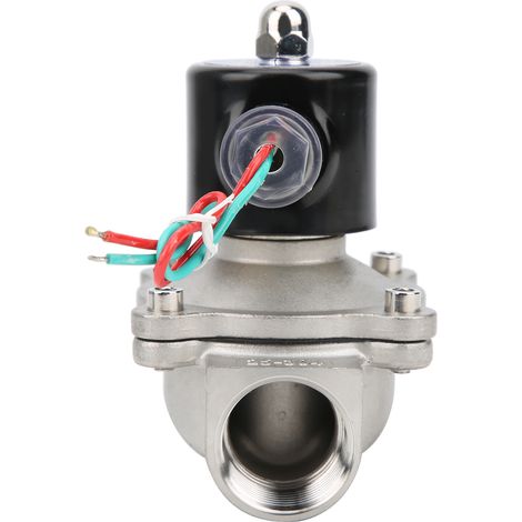 Électrovanne G1 en acier inoxydable normalement fermée, à action directe, double usage (eau et gaz), 2W-250-25BAC24V (1/5)