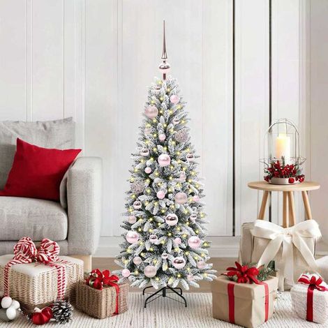 Sapin de Noël Artificiel Blanc 120 cm, Décoration de Noël (1/5)