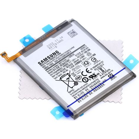 Batterie pour d'origine EB-BA515ABY pour Samsung Galaxy A51 (A515F) avec Chiffon de Nettoyage d'écran mungoo multicolore