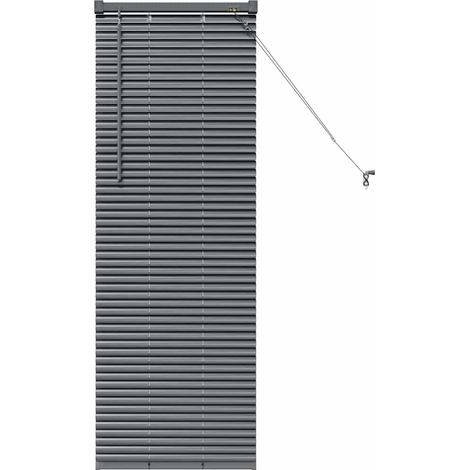 Maison Exclusive - Persianas venecianas Manual Gris oscuro 130 x