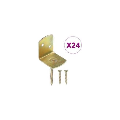 24 supports de clôture tissés en forme de L, en métal galvanisé (1/5)