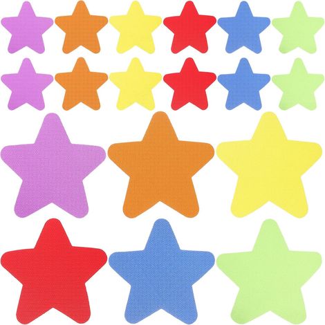 Autocollants de Marqueur de Tapis Étoile en Nylon 30pcs pour Garçon et Filles, Éducatifs et Faciles à Identifier, Vie Quotidienne et Activités en Classe Couleur Aléatoire (1/5)