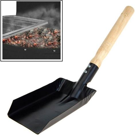 Pala in Metallo per Barbecue a Carbonella Colore Nero 9,5x37,5cm BBQ (1/5)