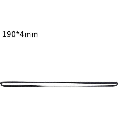 Courroie plate de 4 mm pour magnétophone à cassette, assortiment de courroies courantes pour enregistreur, pliée en deux de 190 mm.