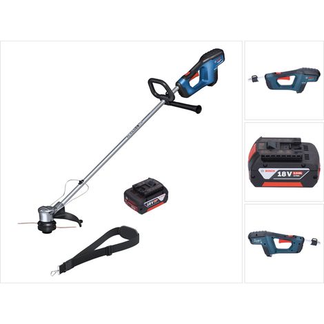 Bosch GRT 18V-33 Professional Akku Rasentrimmer 18 V 330 mm Brushless + 1x Akku 5,0 Ah - ohne Ladegerät