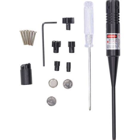 Calibreur laser rouge Mexique, zéroeur infrarouge avec batterie incluse, dispositif d'alignement compact, outil de réglage laser, pack unique. (1/5)